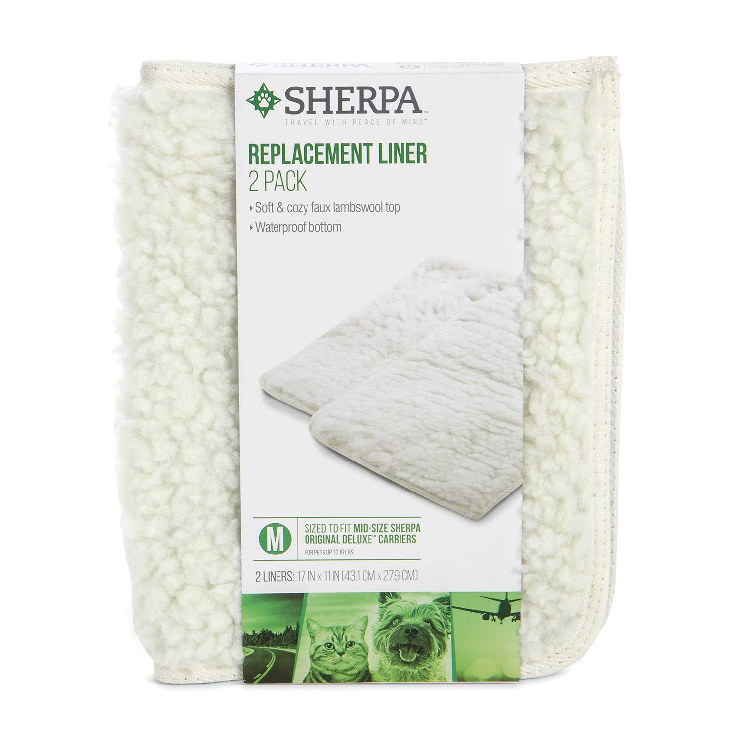 Sherpa Replacement Liners for Travel Pet Carriers - Pet Supplies online store
