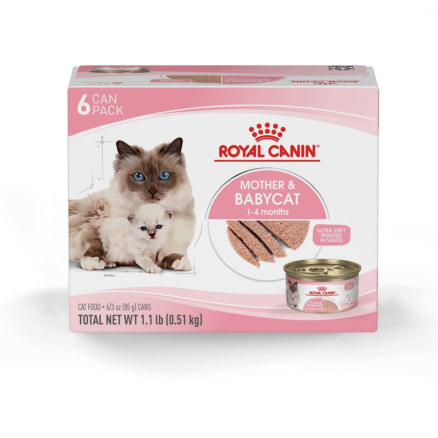 Royal Canin Feline Health Nutrition Mother & Babycat Ultra Soft Mousse in Sauce Canned Cat Food - Pet Supplies online store