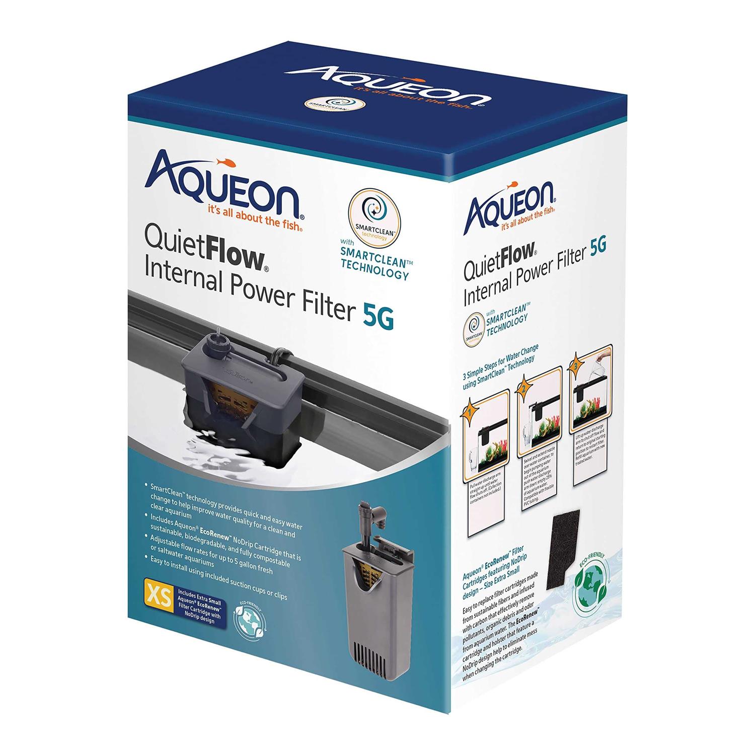 Aqueon QuietFlow SmartClean Internal Power Filter - Pet Supplies online store