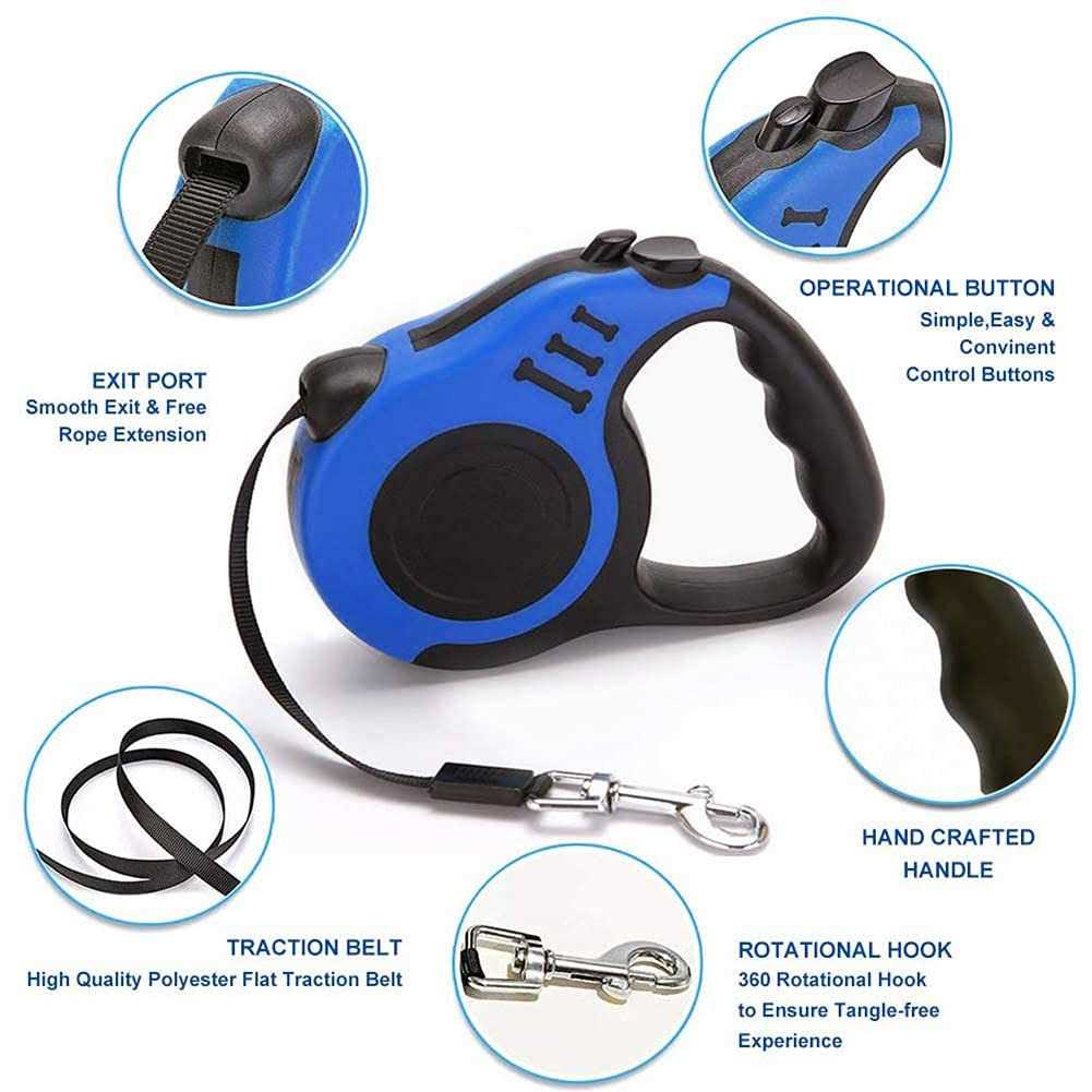 Alicedreamsky Retractable Dog Leash Long Suitable for Small Medium Dogs up - Pet Supplies online store