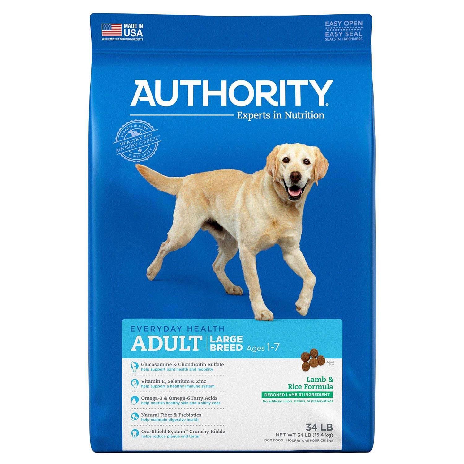 Authority Lamb Rice Formula Large Breed Adult Dry Dog Food - Pet Supplies online store