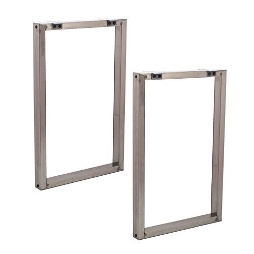 Metal Table Legs 28 Inch Heavy Duty Triangle Shape Metal Desk Legs Set of 2,28” Height 17.7” Wide Industrial Table Legs,Black Table Legs,Modern Table Legs,Console Table Legs