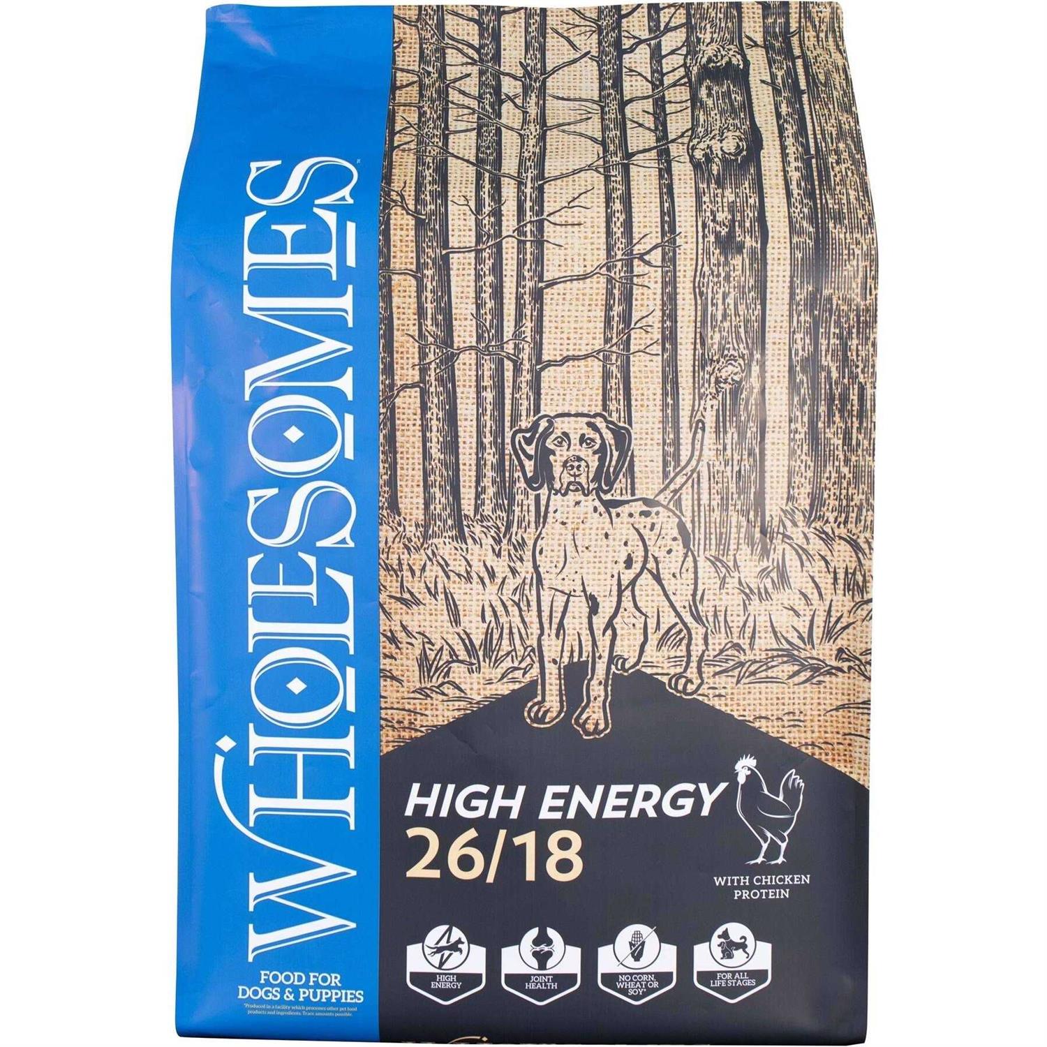 Wholesomes High Energy 26/18 Dry Dog Food - Pet Supplies online store