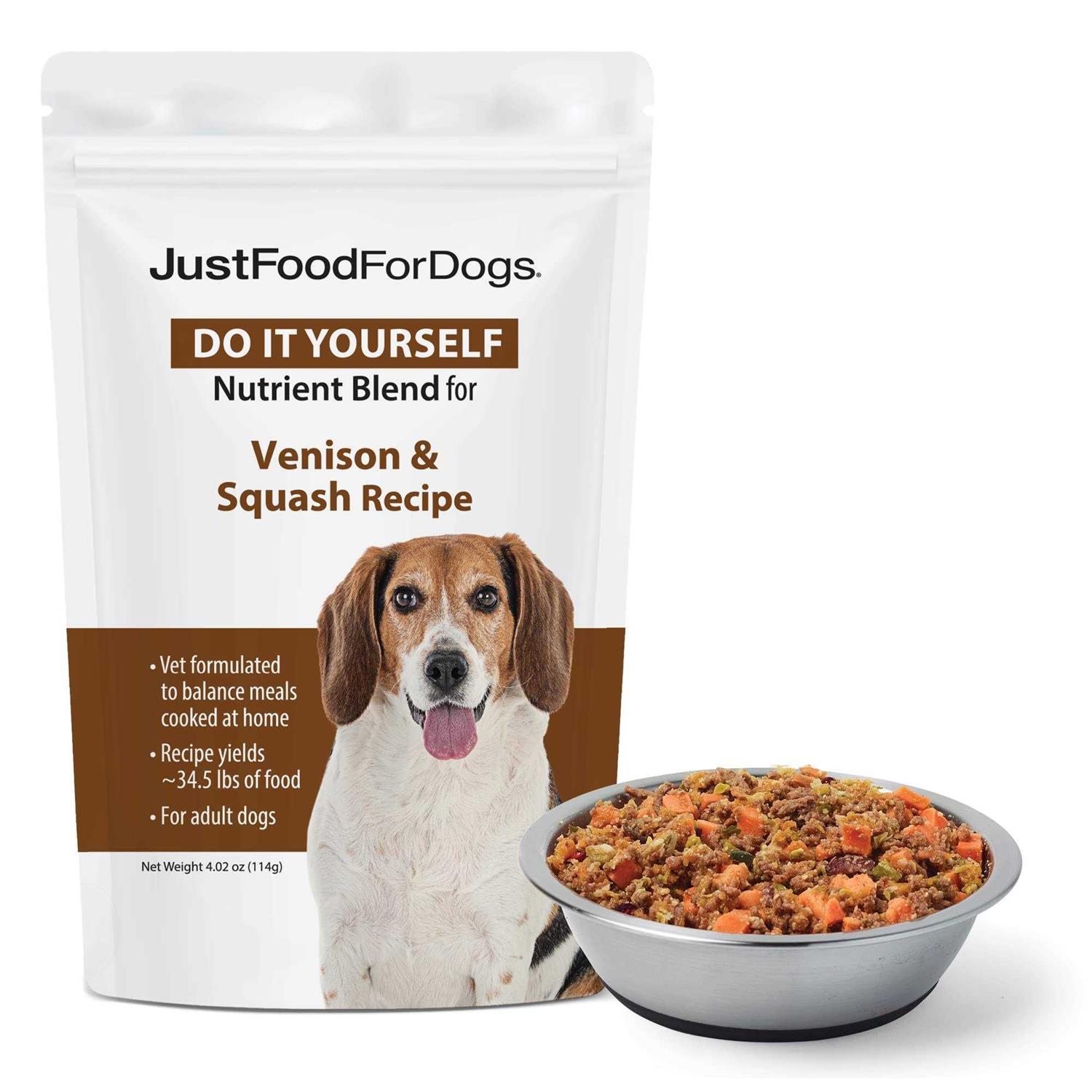 JustFoodForDogs Do It Yourself Nutrient Blend Venison - Pet Supplies online store