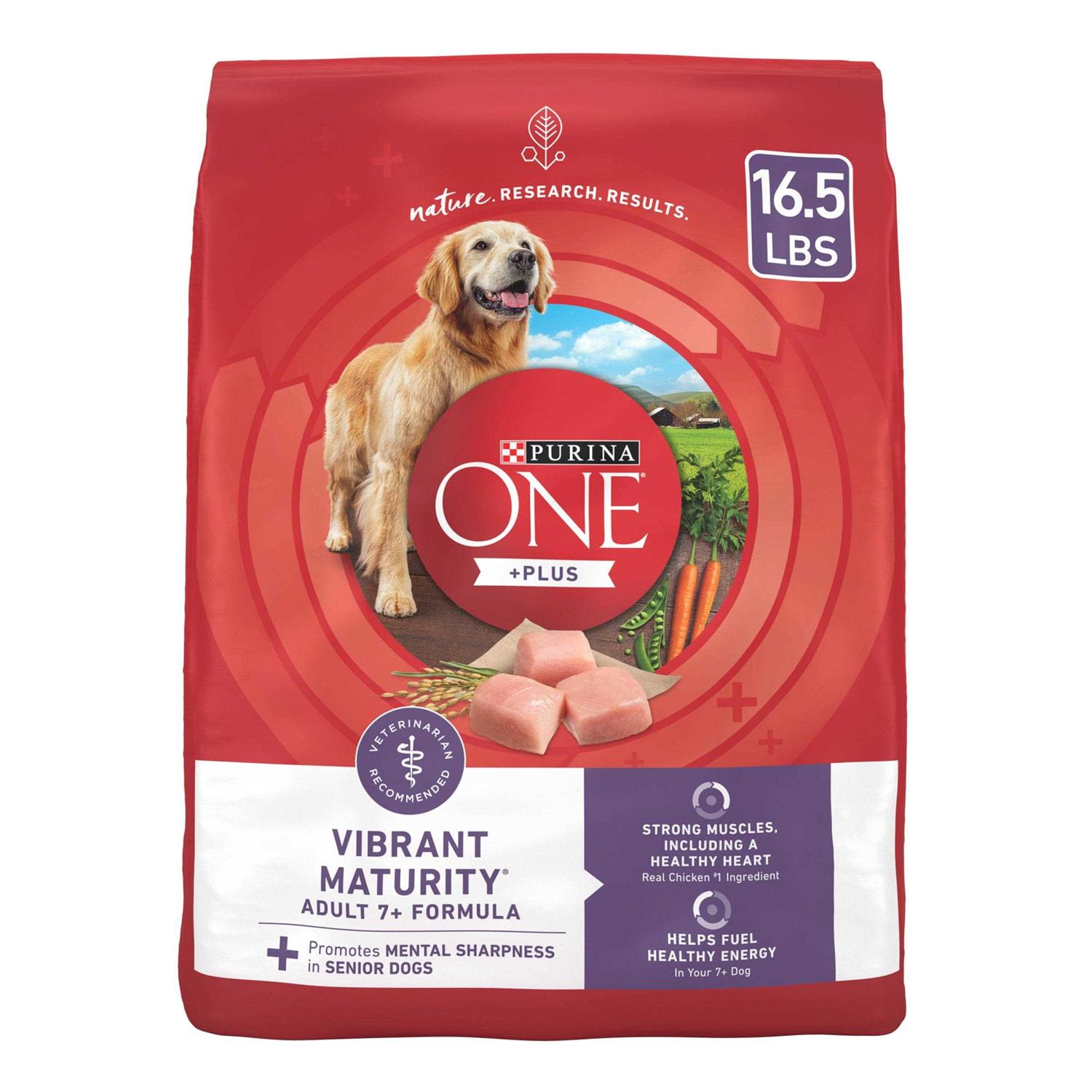 Purina ONE Plus Vibrant Maturity Adult Dry Dog Food Senior - Pet Supplies online store