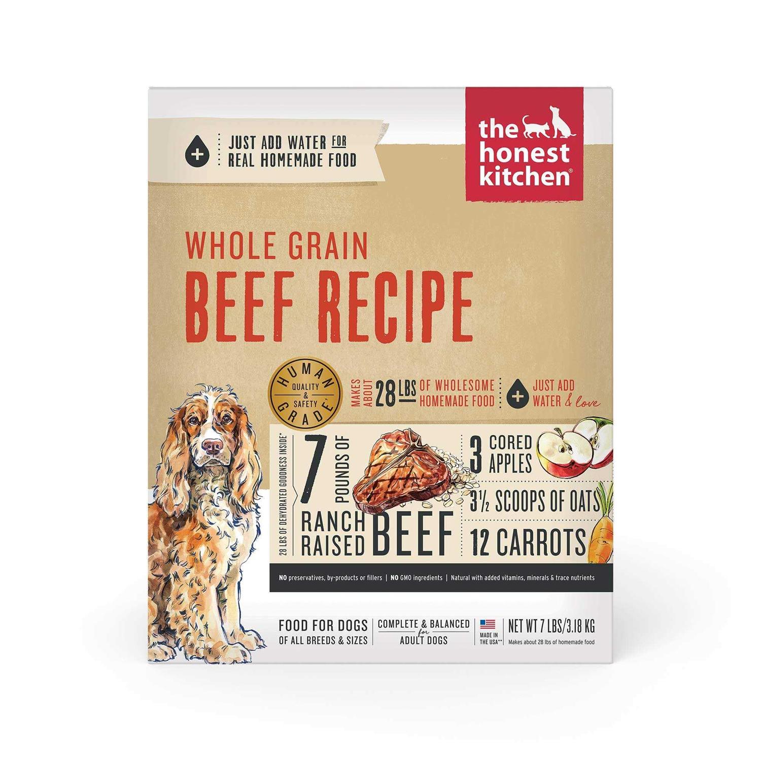 The Honest Kitchen Dehydrated Whole Grain Beef Dog Food - Pet Supplies online store