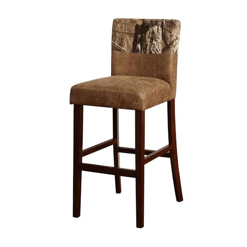 Classic Practical Counter Stool, Fashionable Brown Durable Bar Stool, Brown Classic High Stool