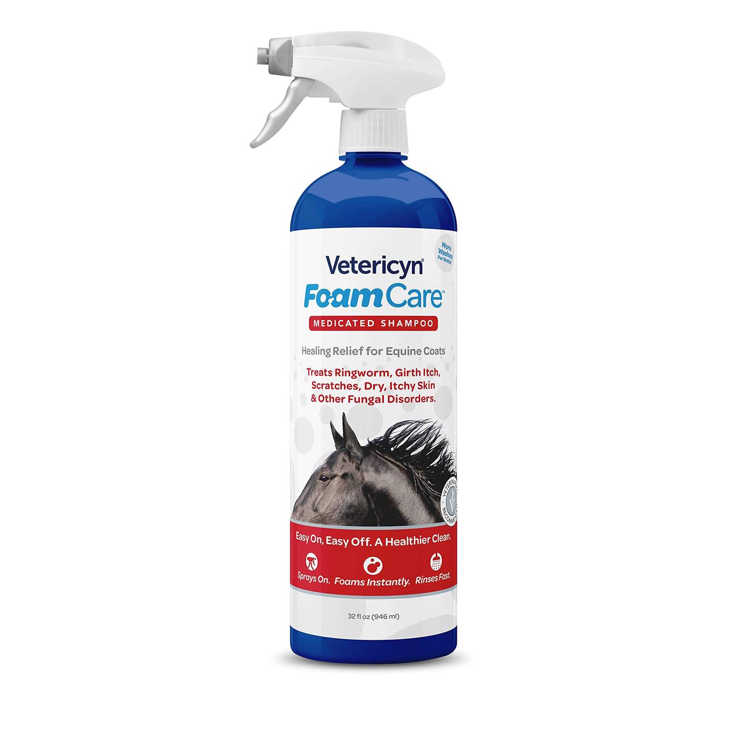 Vetericyn FoamCare Medicated Equine Shampoo - Pet Supplies online store