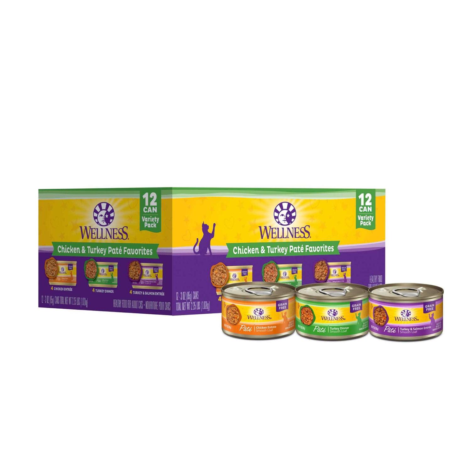 Wellness Chicken & Turkey Pate Complete Health Favorites Variety Pack - Pet Supplies online store