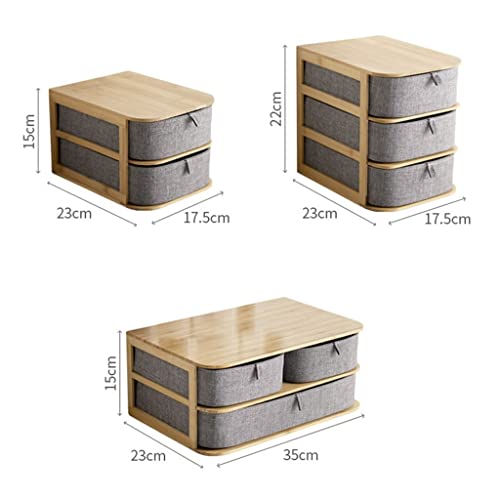 Fabric DrawerDrawer Storage Box Home Decoration Storage Cabinet Wood Oxford Cloth Storage Box Multi-layer Simple Nordic Chest of Drawe(Color:D)