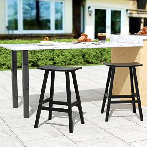 WO Home Furniture Patio Counter Stools Set of 2 PCS Outdoor Adirondack 24
