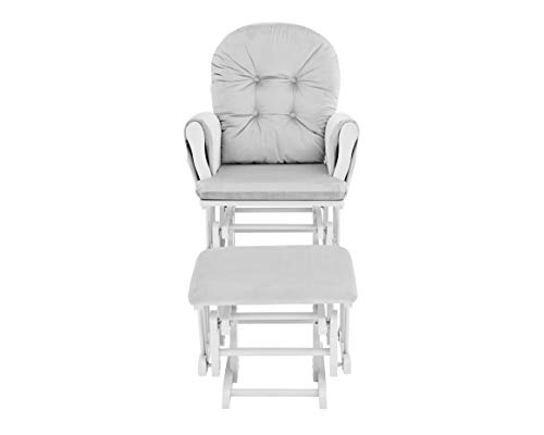 Suite Bebe Mason Glider Rocker with Ottoman, Navy and White