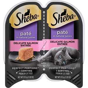 Sheba Perfect Portions Salmon Cat Food Trays, 1.3-oz, 48 ct - Pet Supplies online store