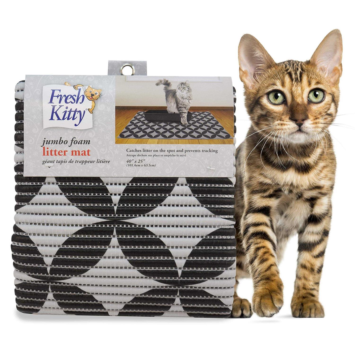 Fresh Kitty Durable XL Jumbo Foam Litter Box Mat BPA and Phthalate Free - Pet Supplies online store