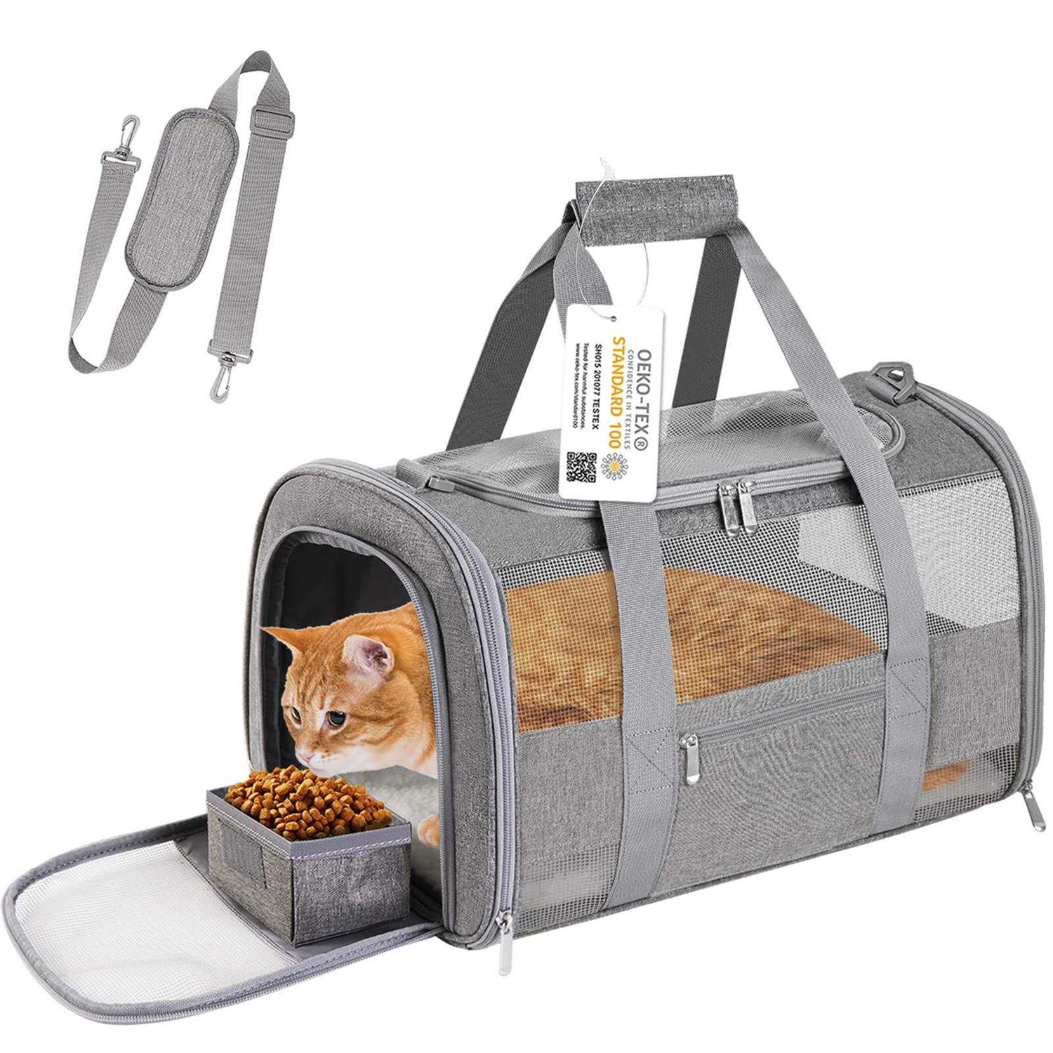 CUSSIOU Cat Carrier Dog Carrier Pet Carrier Airline Approved for Small Dogs Medium Cats Puppies Under 15 Lbs - Pet Supplies online store