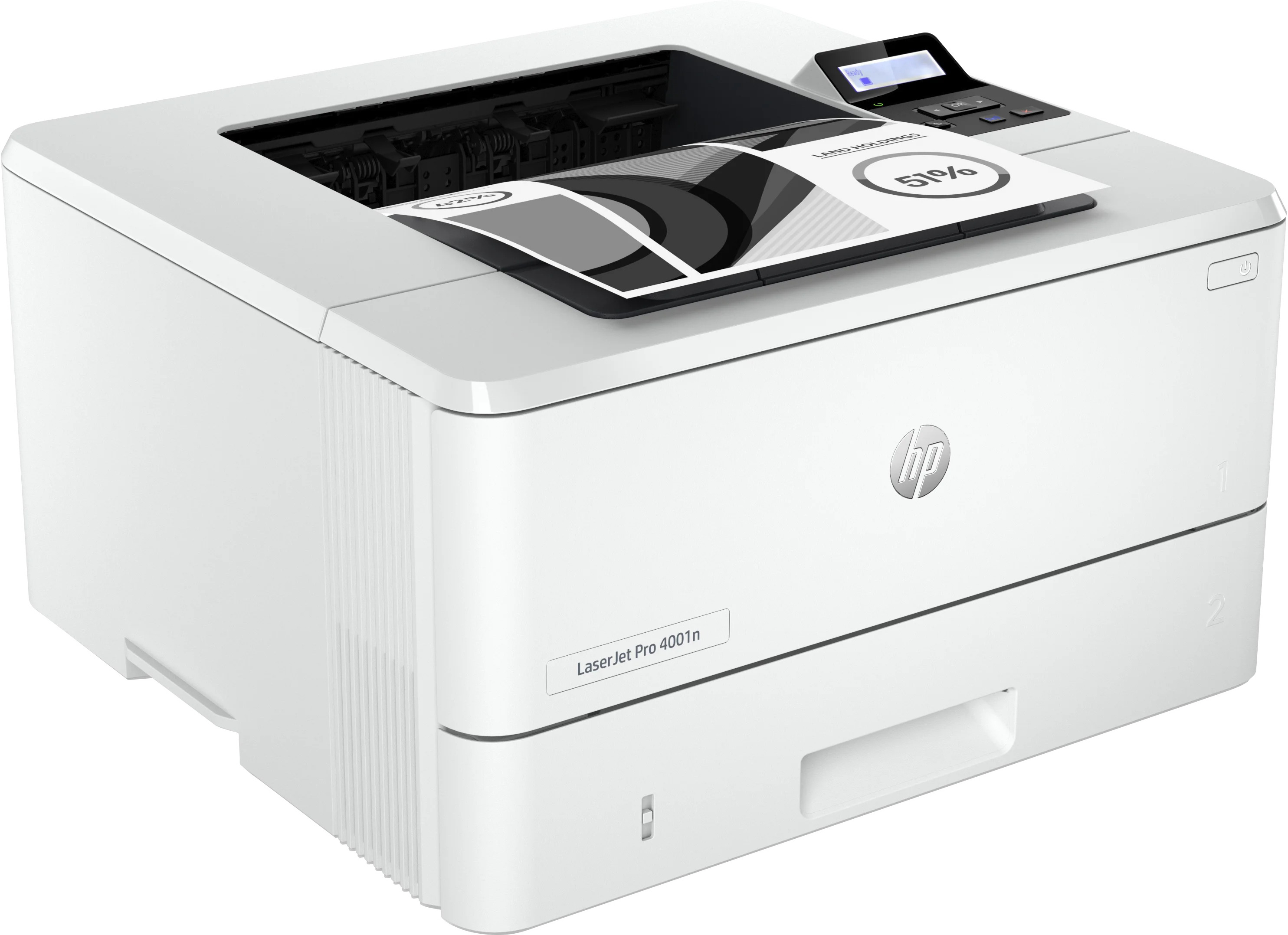 HP LaserJet Pro 4001n Ethernet and USB Connectivity Monochrome Printer