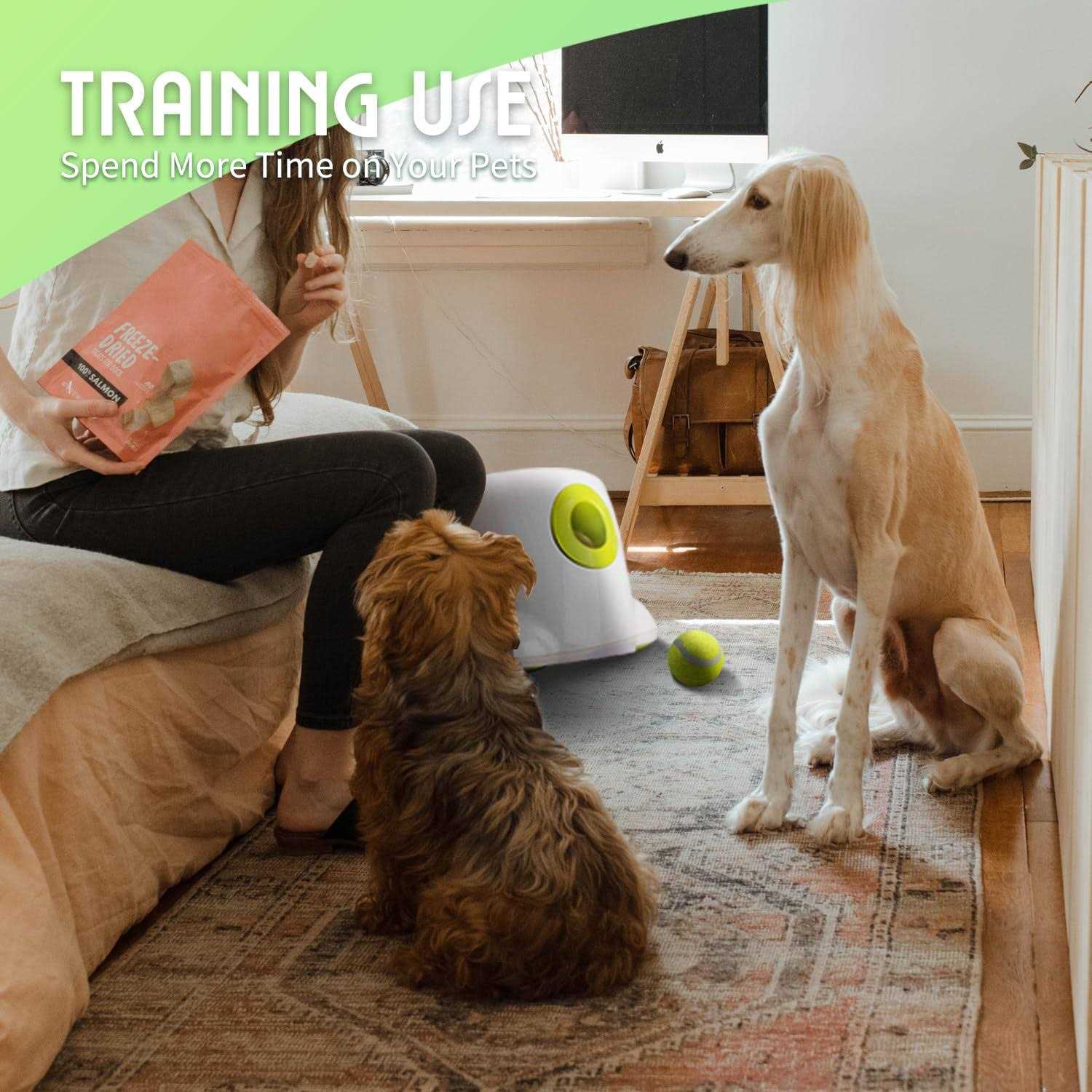 ALL for PAWS AFP Automatic Ball Launcher for Dogs,Dog Ball Launcher Automatic,Tennis Ball Machine,Includes 3pcs Tennis Balls for Dogs - Pet Supplies online store