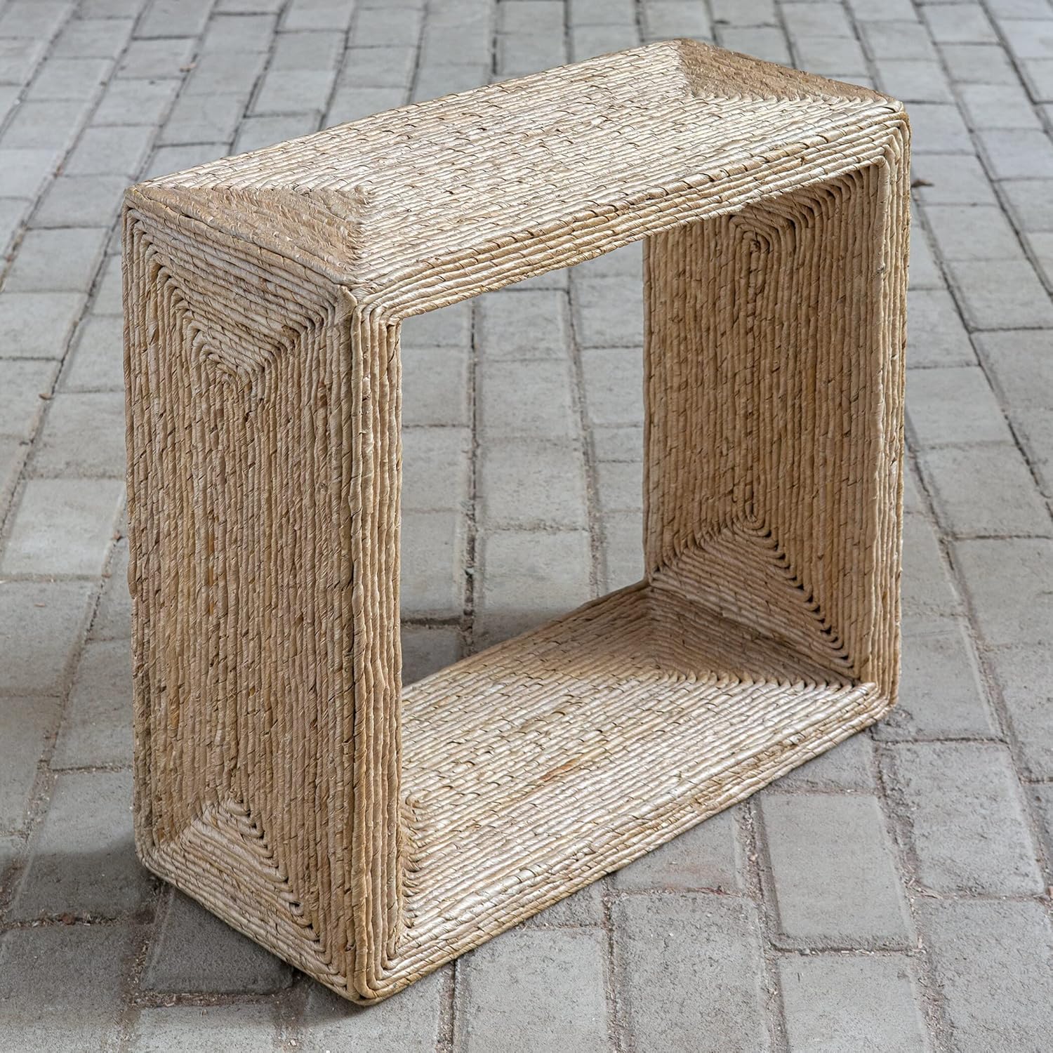 Rora - 22 inch Woven Side Table - 22 inches wide by 10 inches deep