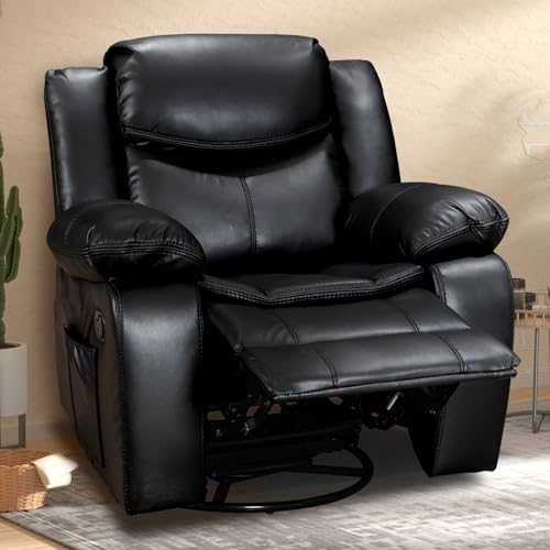 KISSLIVE Rocking and Swivel Recliner Chair, 40