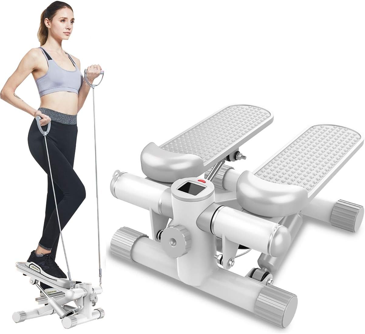 Exercise Stepper, Swing Stepper, Up-Down Stepper, Intrusive Hydraulic Mini Stepper, Load up to 150 KG with LED Display Sports Fitness Equipment Indoor Sports