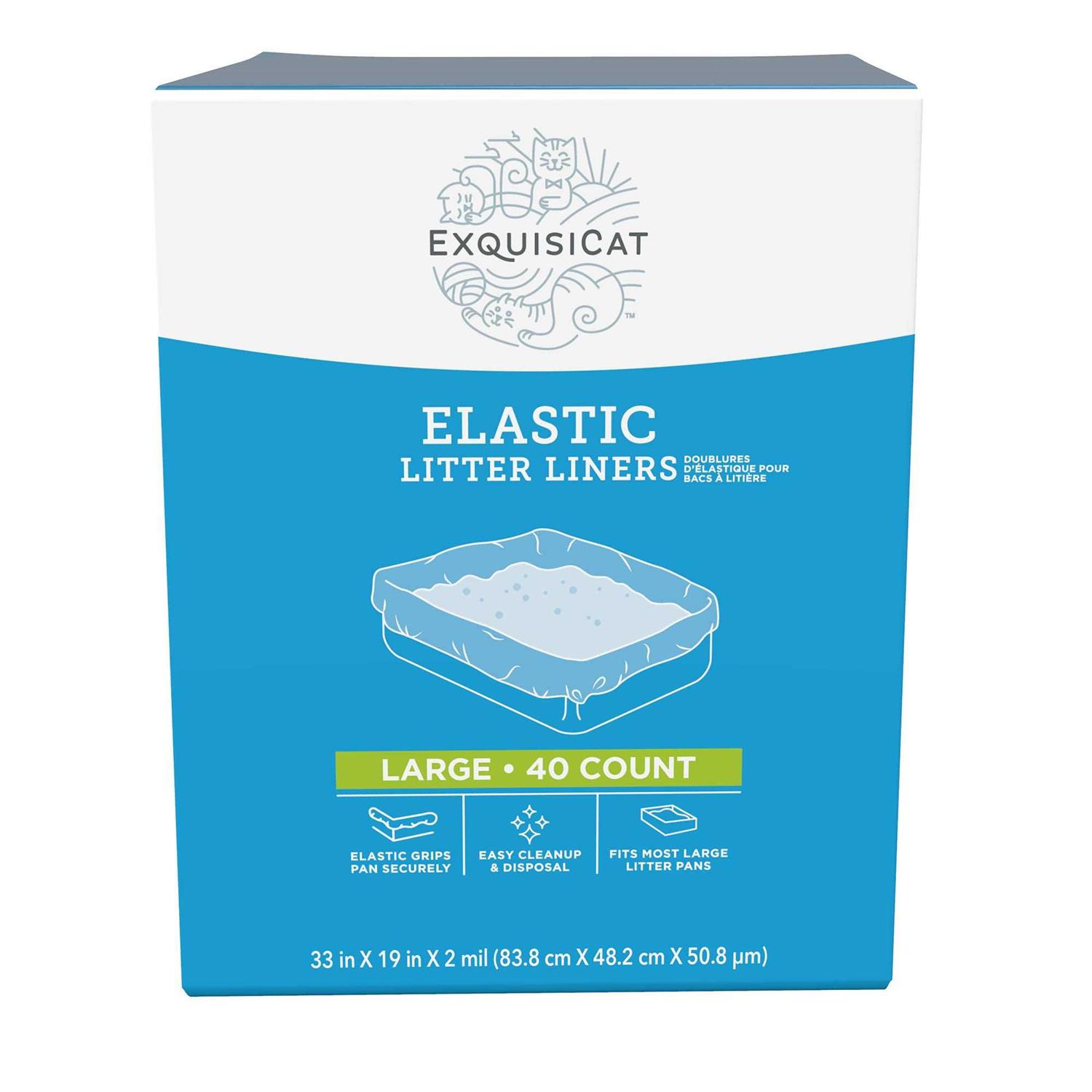 Exquisicat Elastic Litter Liners - Pet Supplies online store