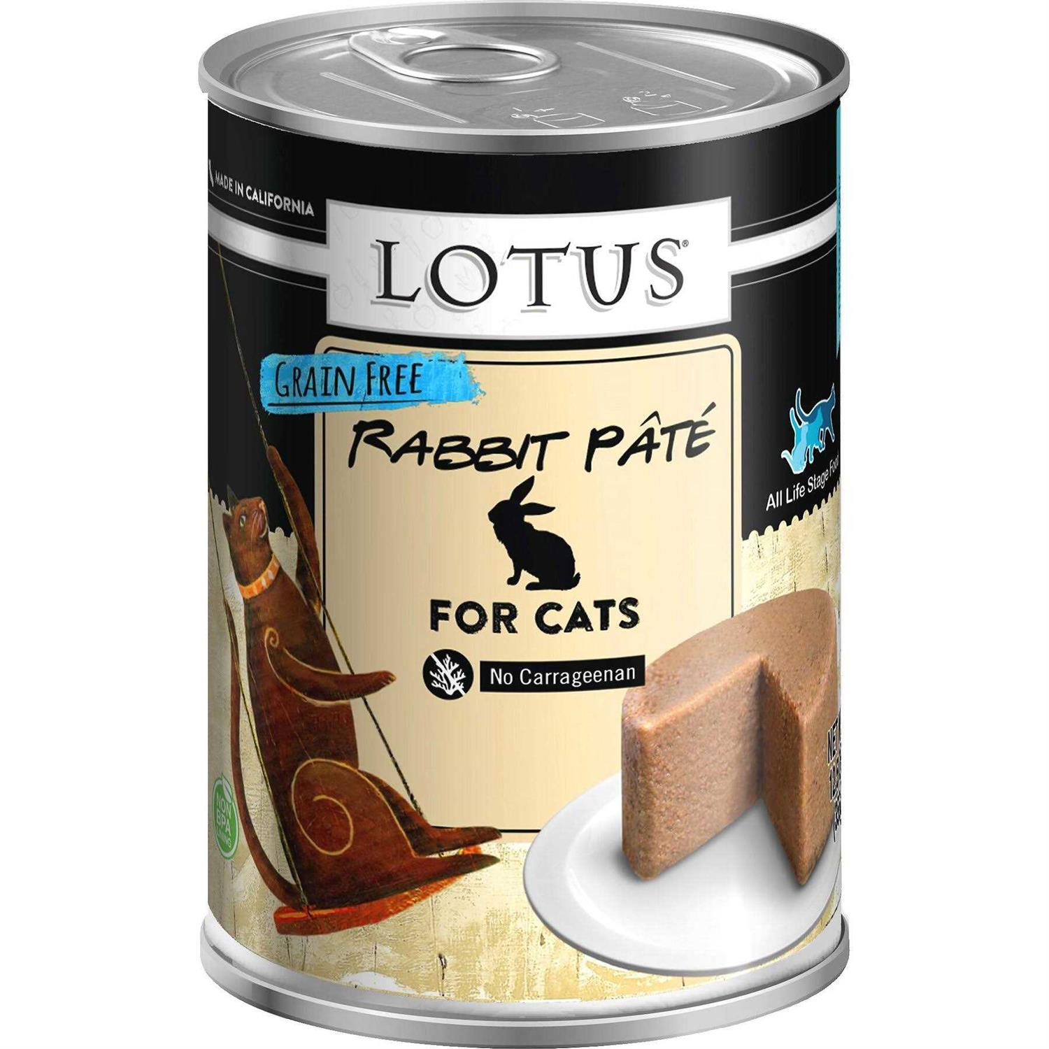Lotus Grain Free Rabbit Pate Canned Cat Food - Pet Supplies online store