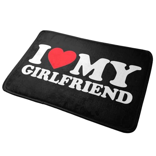 I Love My Girlfriend Ultra Soft Area Rug for Living Room Indoor Decoration Non Slip Carpet Bedroom Mat Nursery Office Home Decor