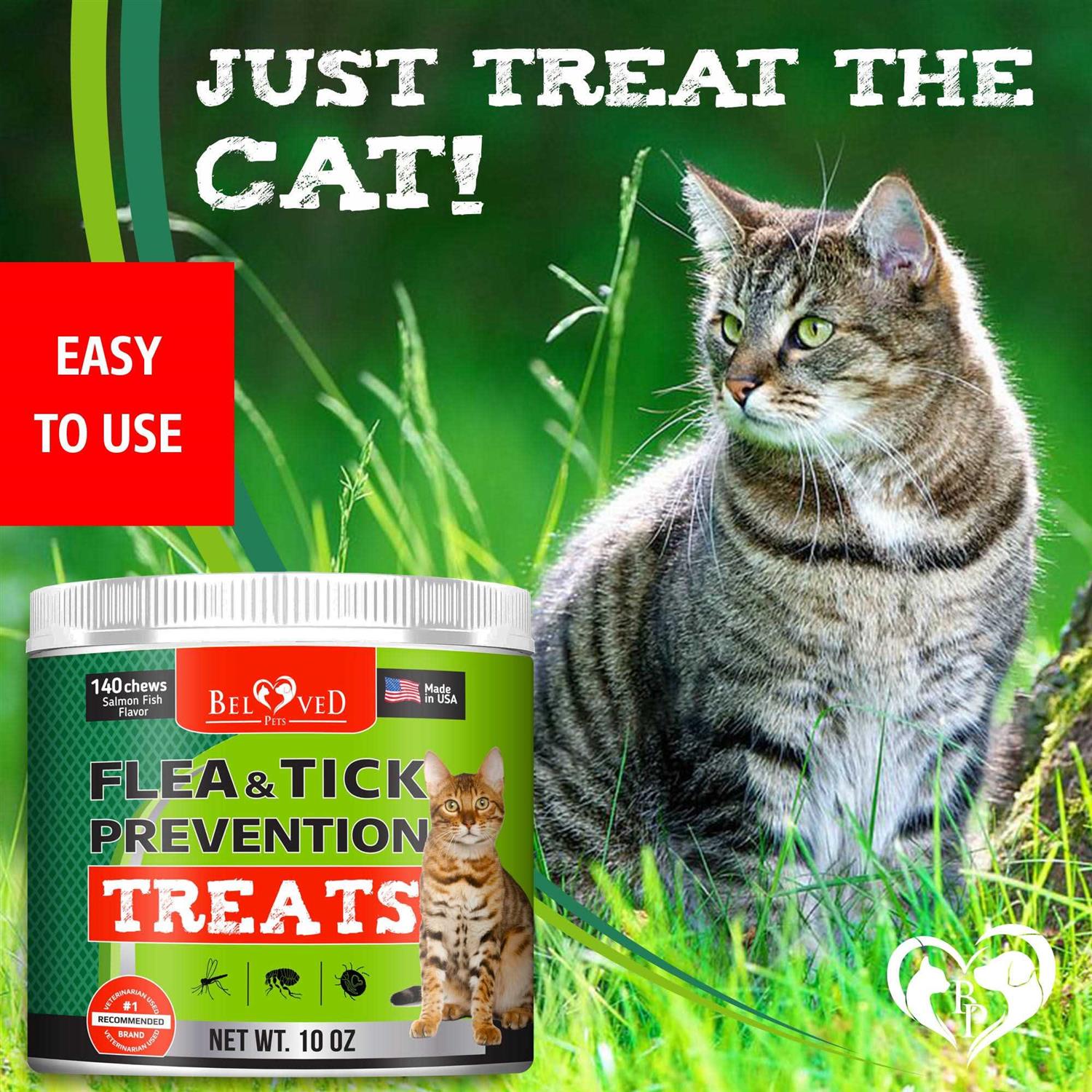 Beloved Pets Flea and Tick Prevention Treats for Cats - Pet Supplies online store