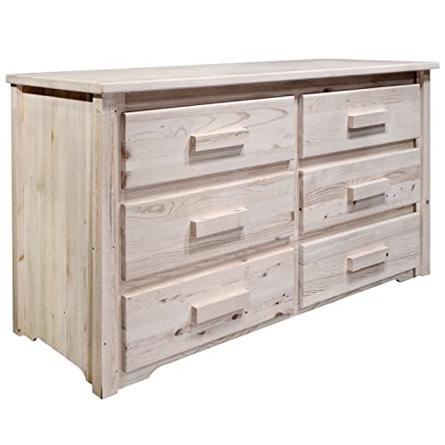 Montana Woodworks Dresser - 6 Drawer Unfinished
