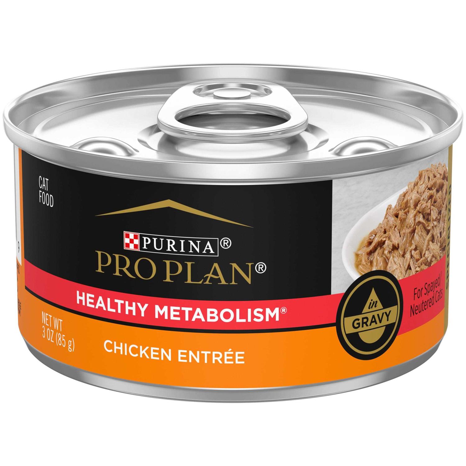 Purina Pro Plan Focus Adult Healthy Metabolism Formula Chicken Entree in Gravy Canned Cat Food - Pet Supplies online store