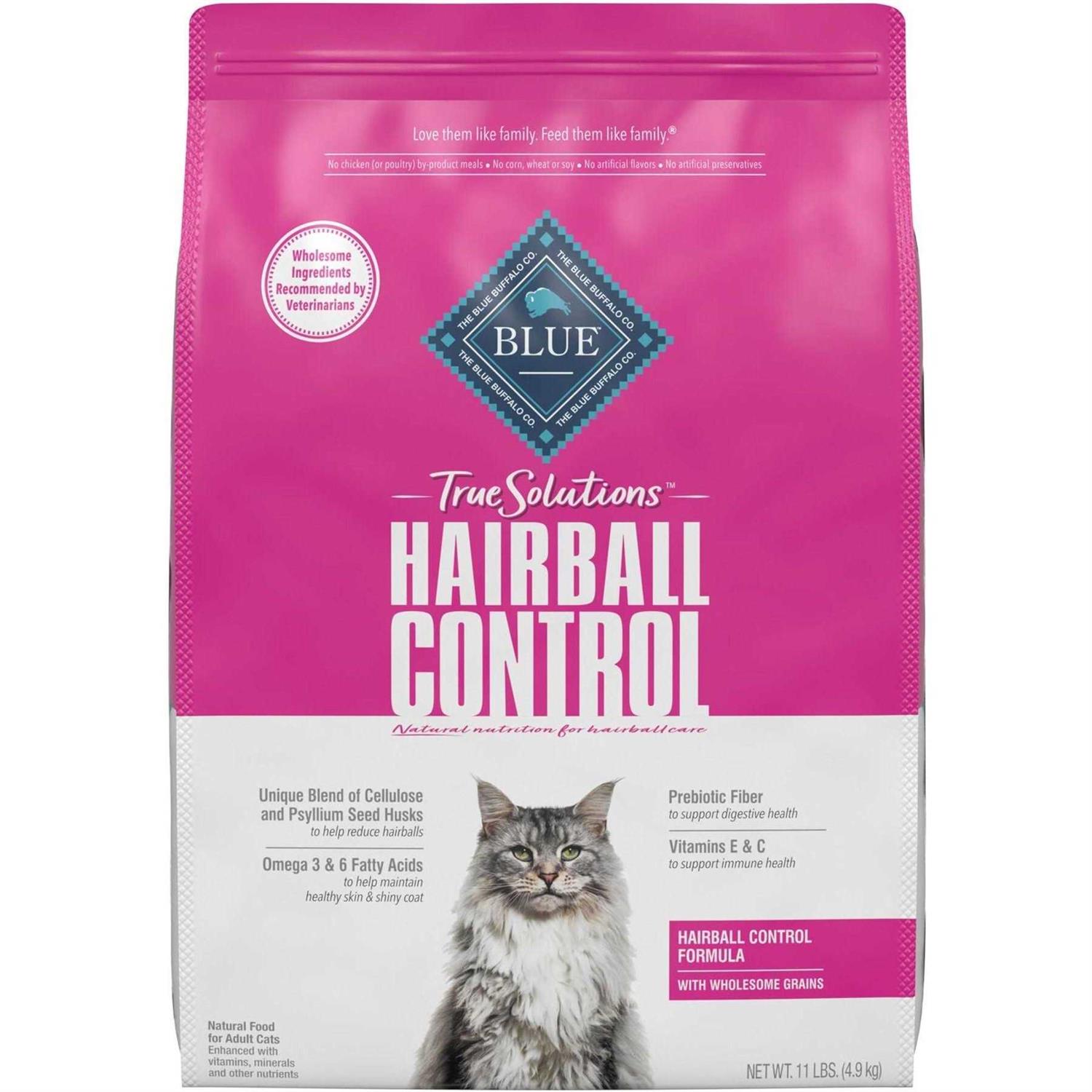 Blue Buffalo True Solutions Hairball Control Natural Adult Dry Cat Food - Pet Supplies online store