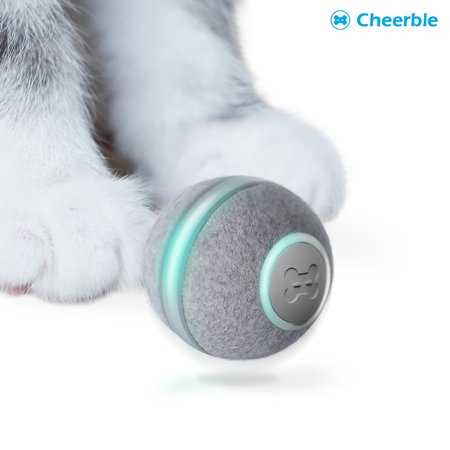 Cheerble Ball Smart Interactive Cat Toy 1.7 Inch, Gray - Pet Supplies online store