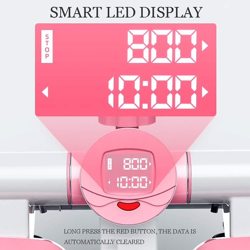 Exercise Stepper, Swing Stepper, Up-Down Stepper, Machine with Resistance Bands, Swing Steppers for Indoor Workout, Home Gym Equipment, Thigh Toning Workout Fitness