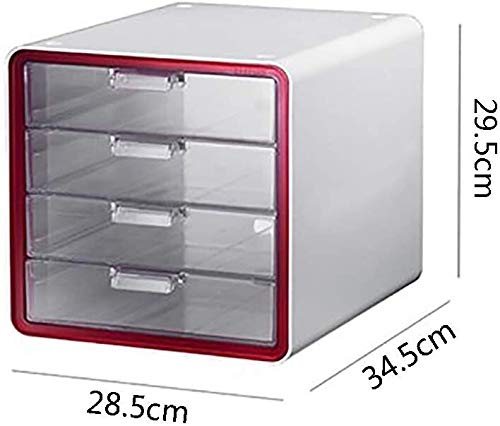 File cabinets Study Office Home File Storage Cabinet Plastic Creative Desktop Drawers Extension 28.5×34.5×29.5CM (B 28.5×34.5×29.5CM)