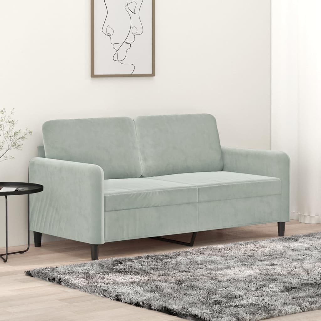 2-Seater Sofa,Upholstered Sofas,Modern Sofas,Living Room Furniture Sets,Seating Furniture,Centre Sofas,for Living Room Bedroom,Apartment,Office Light Gray 55.1