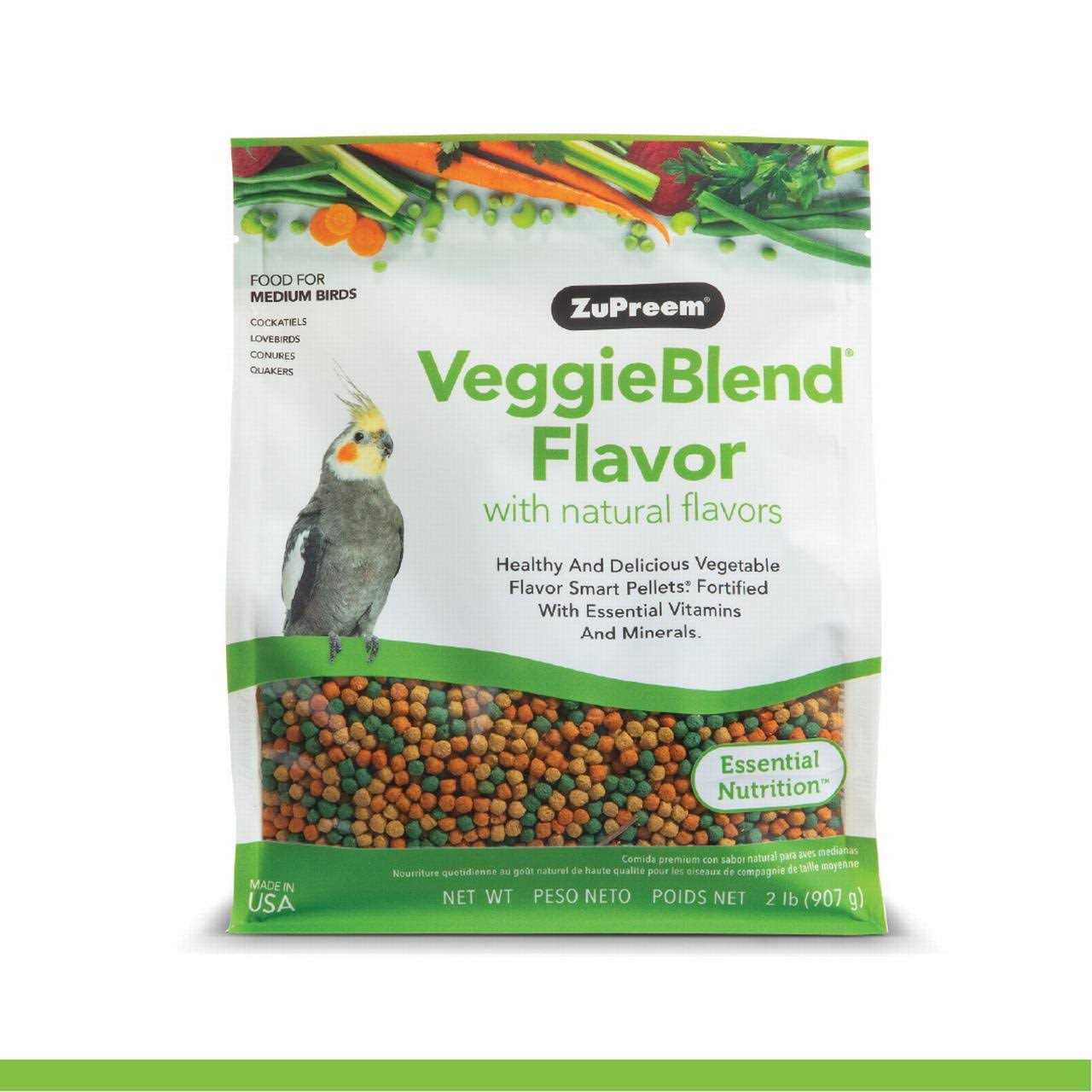 Zupreem VeggieBlend Flavor Medium Birds Bird Food - Pet Supplies online store