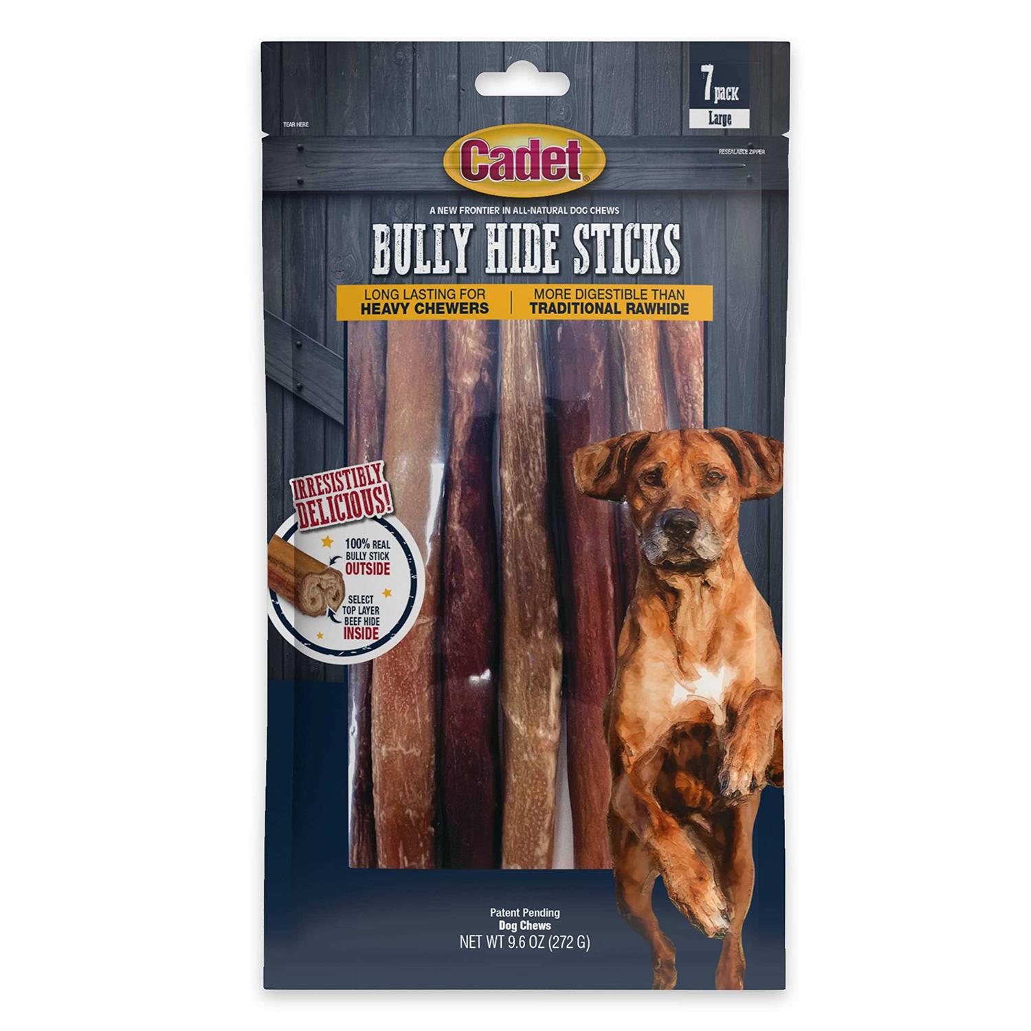 Cadet Bully Hide Sticks All-Natural Dog Chews - Pet Supplies online store