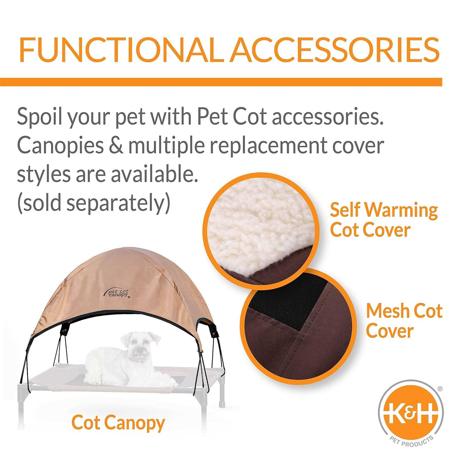 K&H Pet Products Original Bolster Pet Cot - Pet Supplies online store