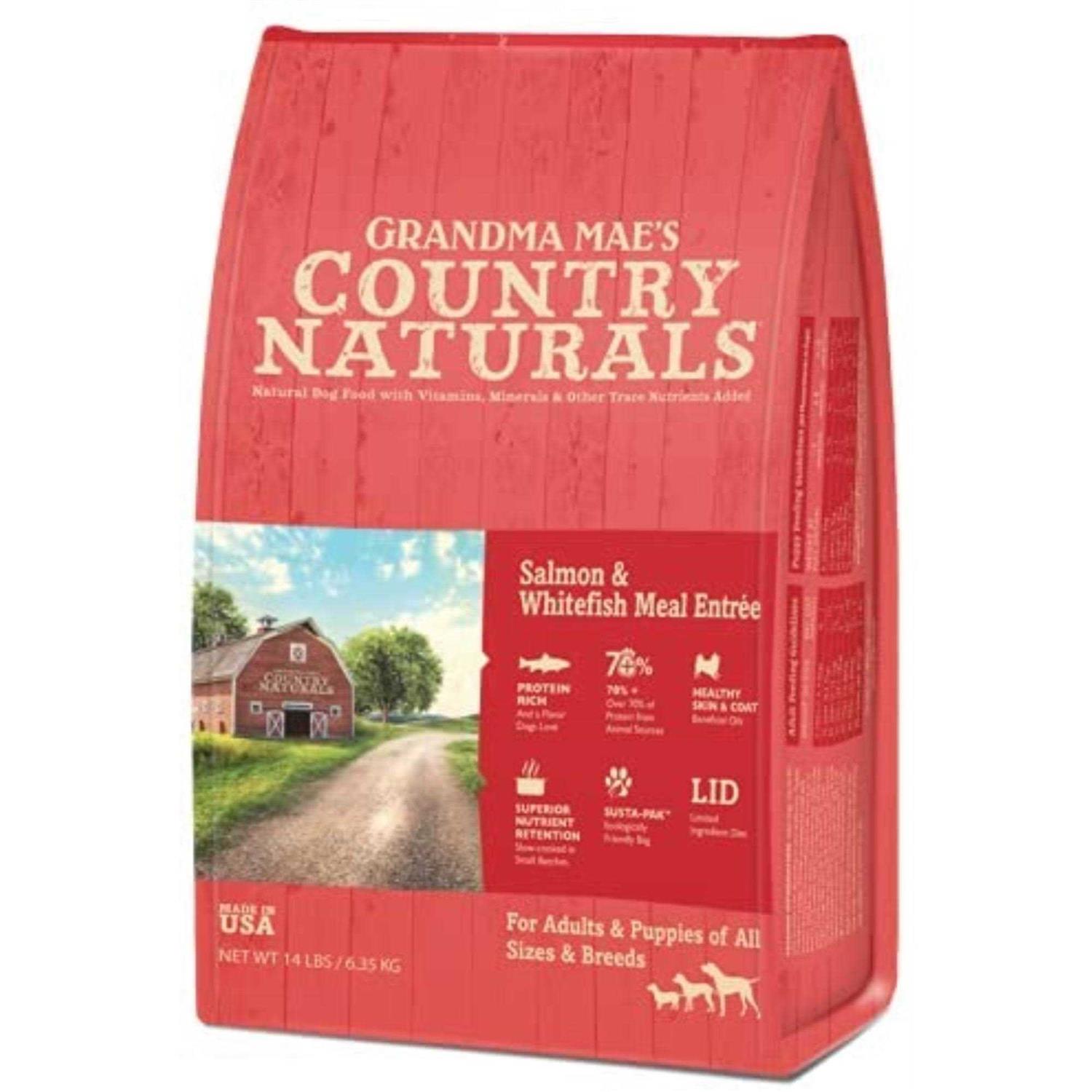 Grandma Mae's Country Naturals Salmon & Whitefish Meal Dry Dog Food - Pet Supplies online store