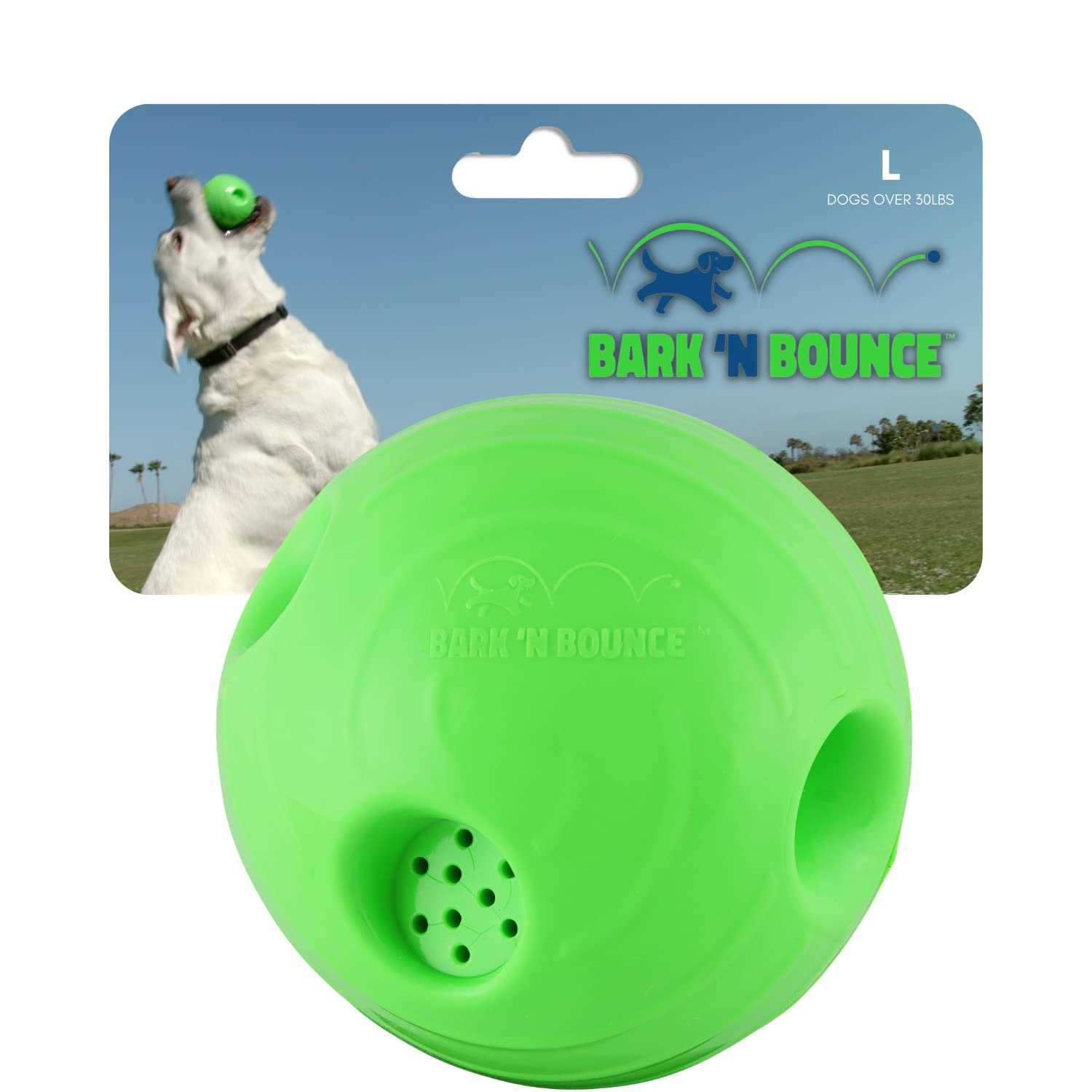 The Outdoor Optimist Bark N Bounce The Interactive Dog Toy Ball That Bounces and Laughs - Pet Supplies online store