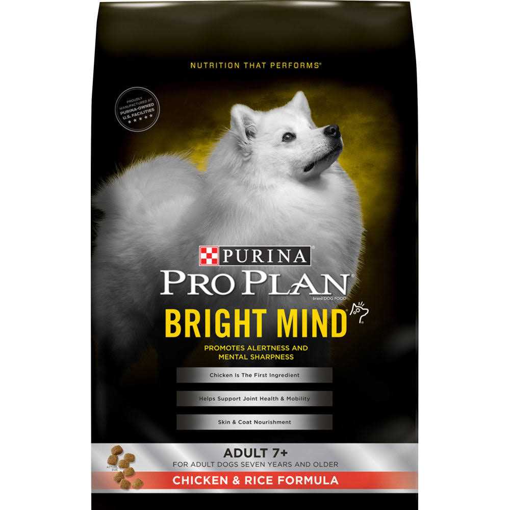 Purina Pro Plan Bright Mind Adult 7+ Chicken & Rice Formula Dry Dog Food - Pet Supplies online store