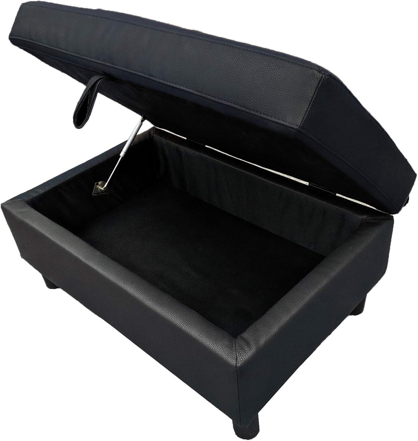 MEGA Furnishing 3 Piece Sectional Sofa with Right Chaise Lounge Chair/Ottoman with Hidden Storage