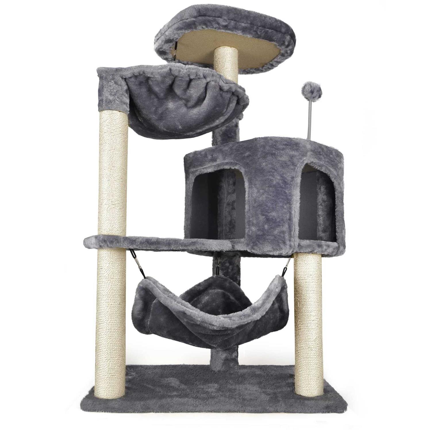 YUNWEI Newest Cat Tree with Cat Condo and Big Hammock - Pet Supplies online store