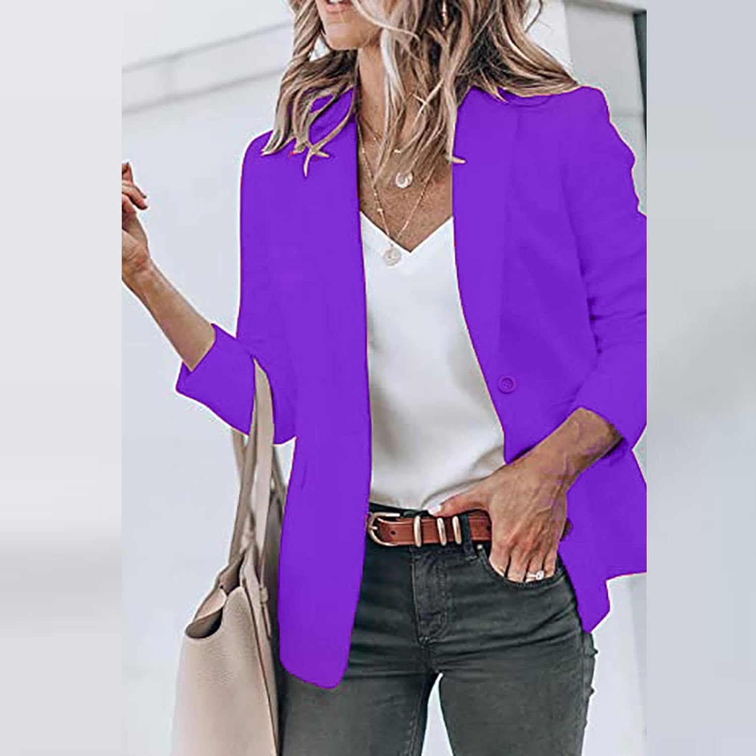 JEGULV Prime Lightning Deals Today Light Weight Jacket,Plus Size Outfit for Curvy Women,Summer Office Attire for Women,Open Front Blazer for Women Pallets for Sale Liquidation