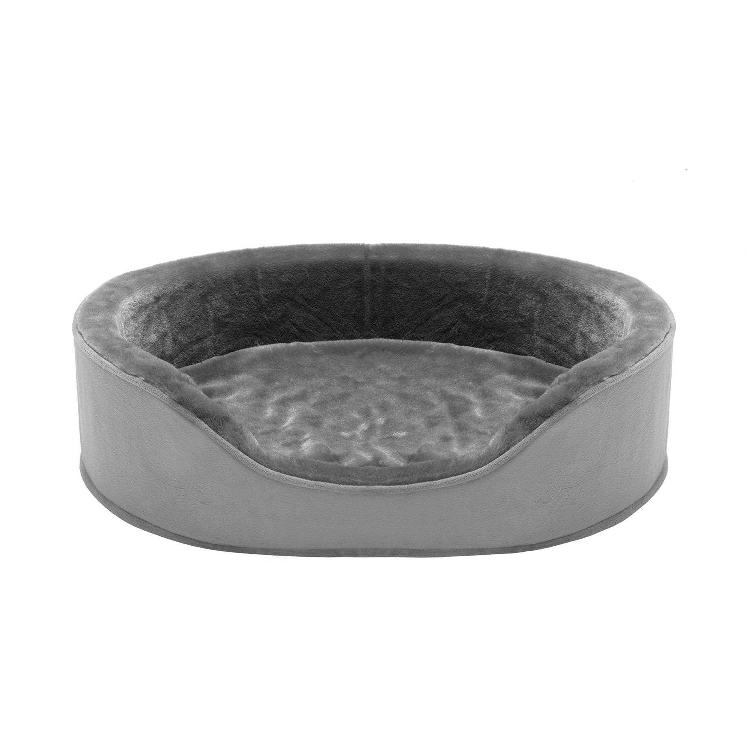 FurHaven Plush & Velvet Oval Dog Bed - Pet Supplies online store