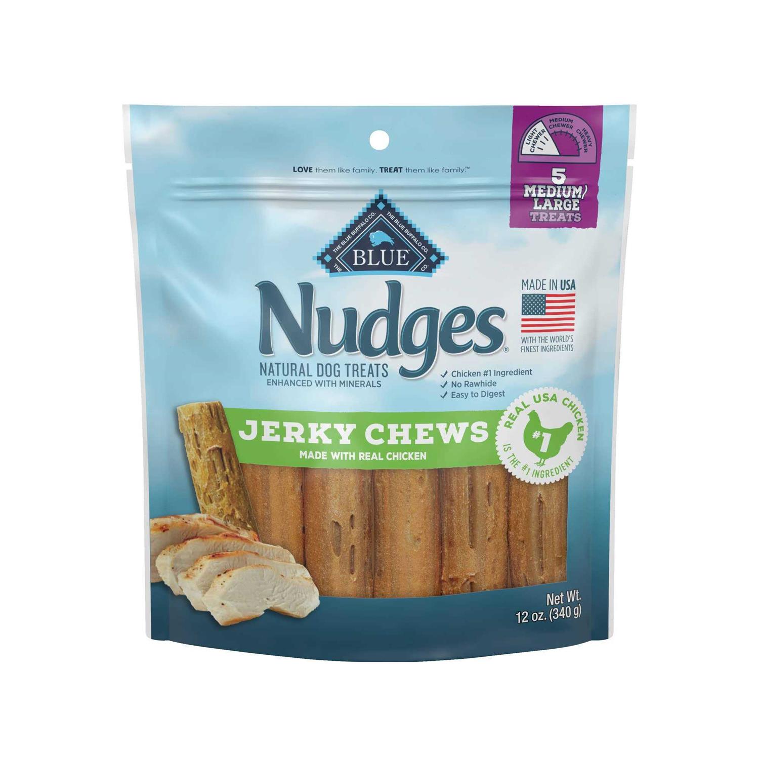 Blue Buffalo Nudges Jerky Chews Natural Dog Treats - Pet Supplies online store