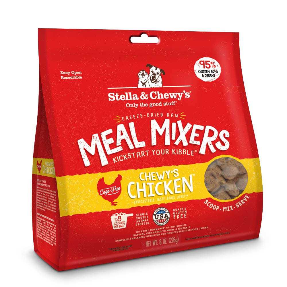 Stella & Chewy's Chicken Meal Mixers Freeze-Dried Dog Food Topper, 9oz - Pet Supplies online store