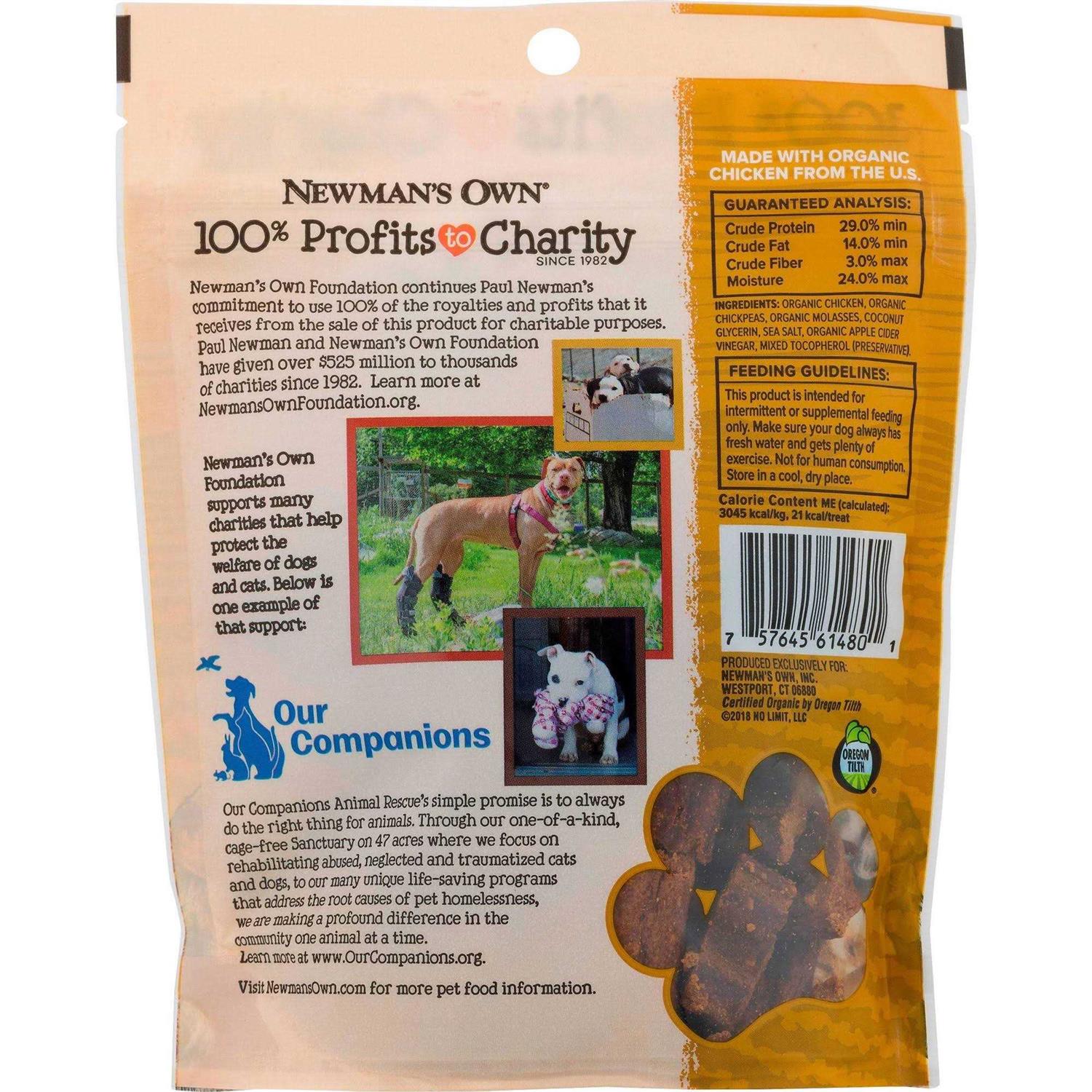 Newman's Own Dog Treats Chicken Recipe Snack Bites - Pet Supplies online store
