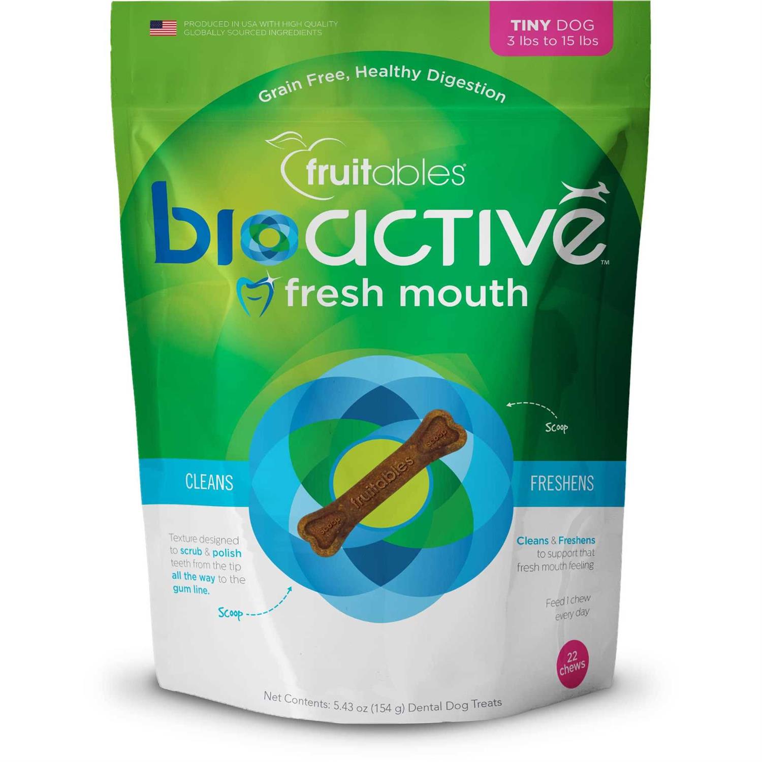 Fruitables Bioactive Fresh Mouth Dental Chews - Pet Supplies online store