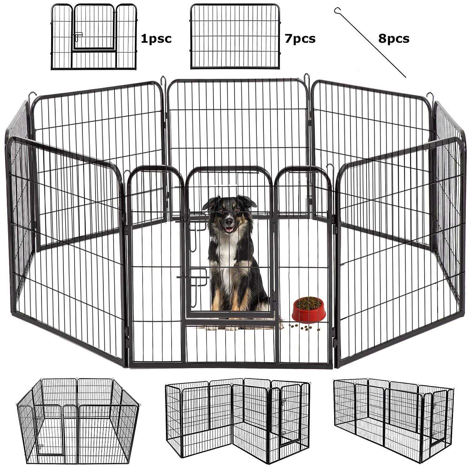 Bestpet Heavy Duty Pet Playpen Dog Exercise Pen Cat Fence - Pet Supplies online store